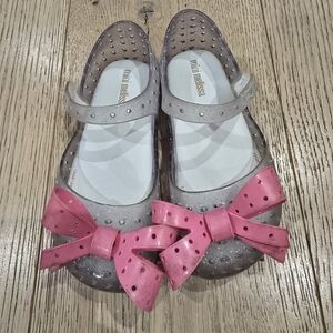 GUC Mini Melissa Pink Bow Shoes 10c